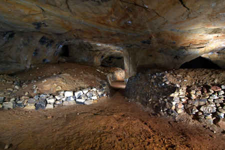 Mine du Hautbois : chambre d'exploitation