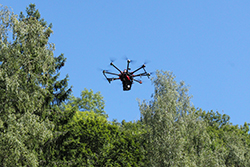 LiDAR Drone HEXA S900 en vol